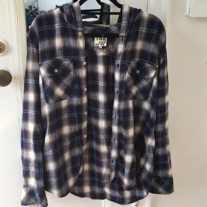 Aritzia Hooded Flannel